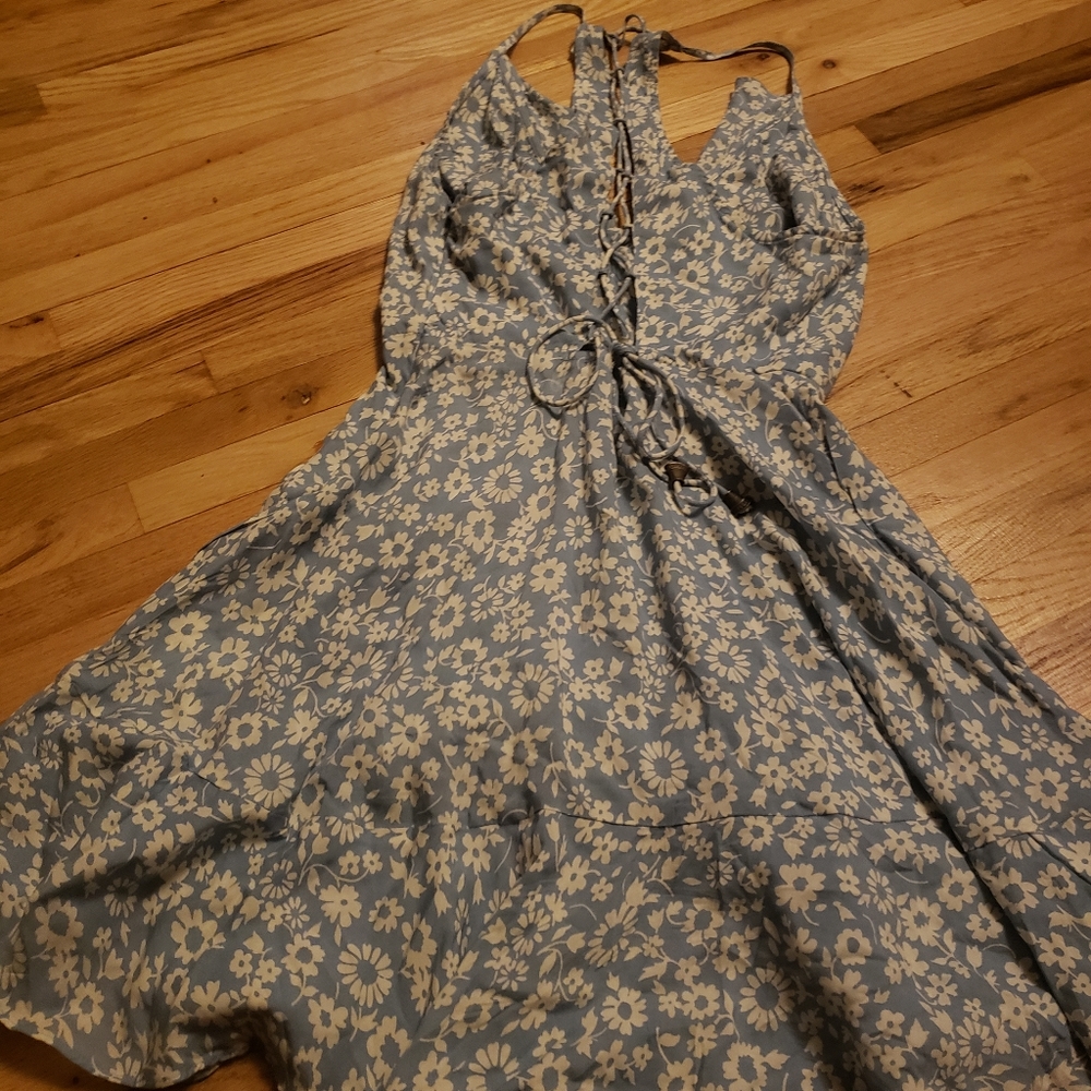 UO Kimchi Blue Floral Halter Style Mini Dress - Picture 3 of 11